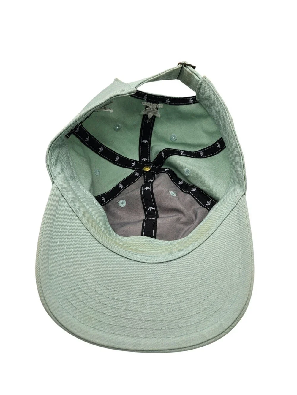 Adidas Womens Strapback Dad baseball Hat Cap Light Blue Embroidered